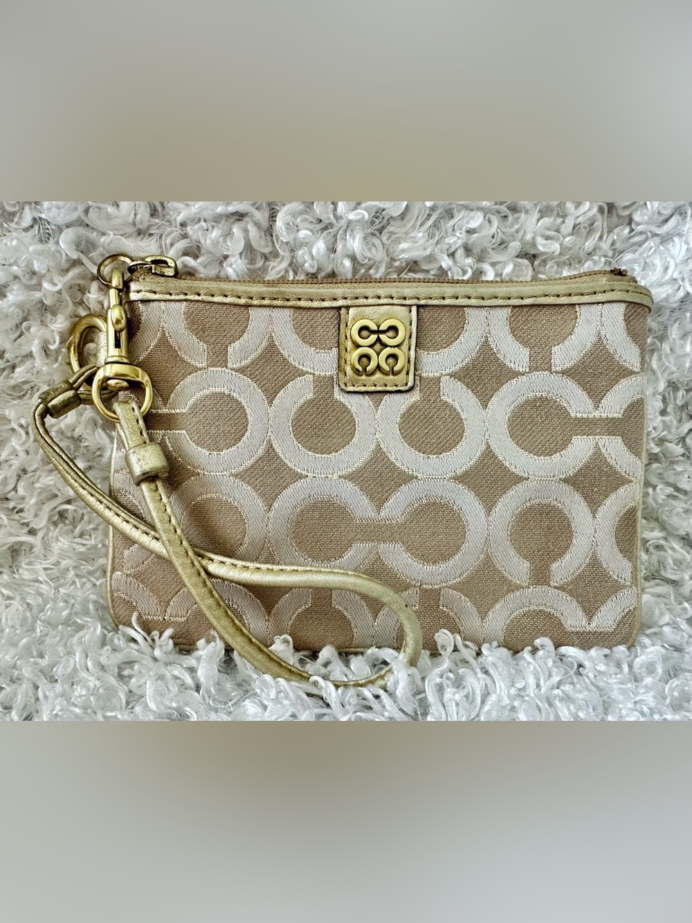 COACH Julia OpArt Signature Wristlet